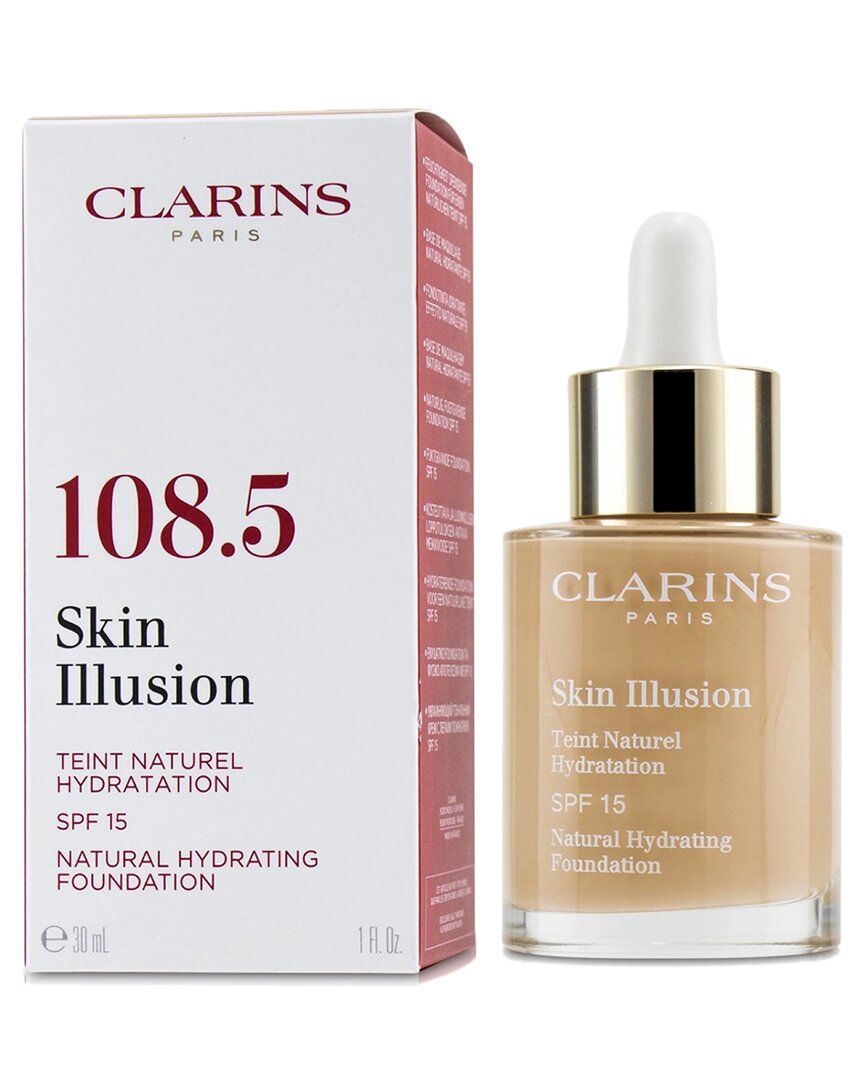 Clarins 1oz 108.5 Cahsew Skin Illusion Natural Hydrating Foundation