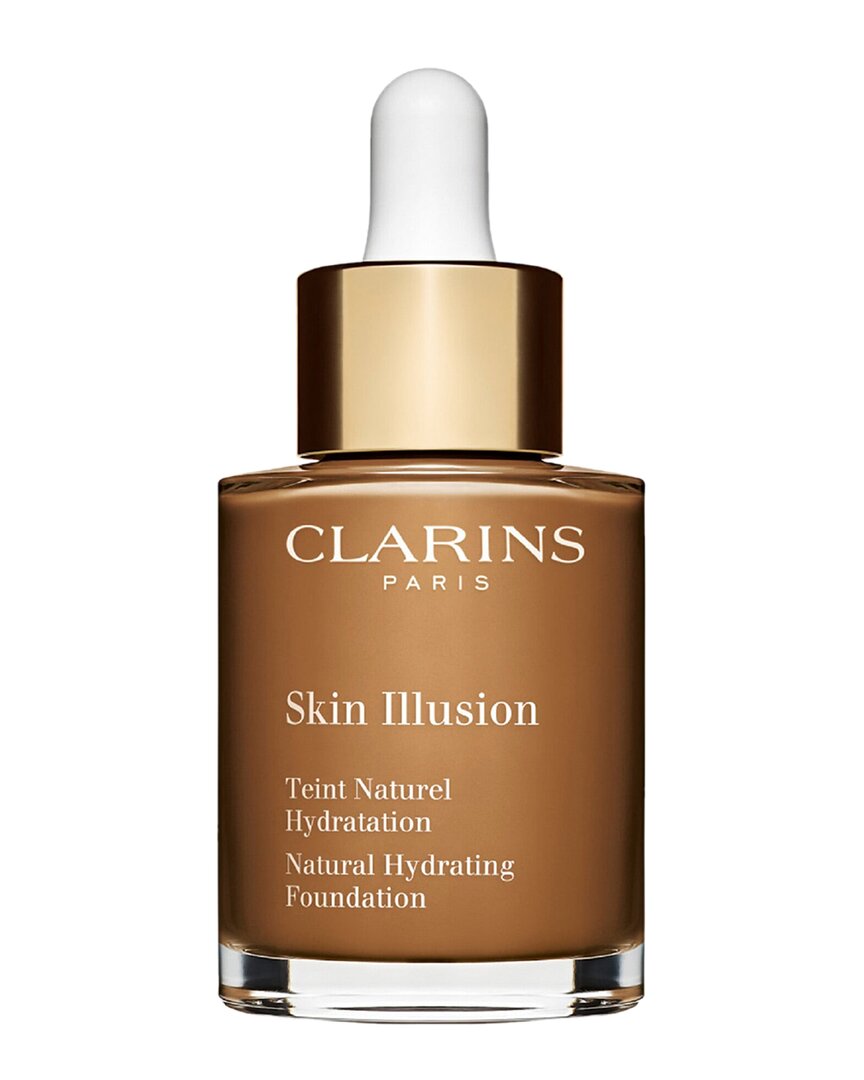 Clarins 1oz 118 Sienna Skin Illusion Natural Hydrating Foundation In Brown