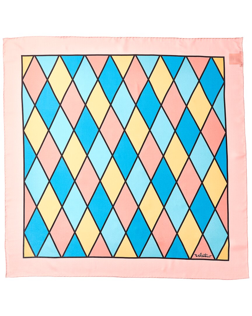 Valentino Rhombelle Silk Scarf In Multi