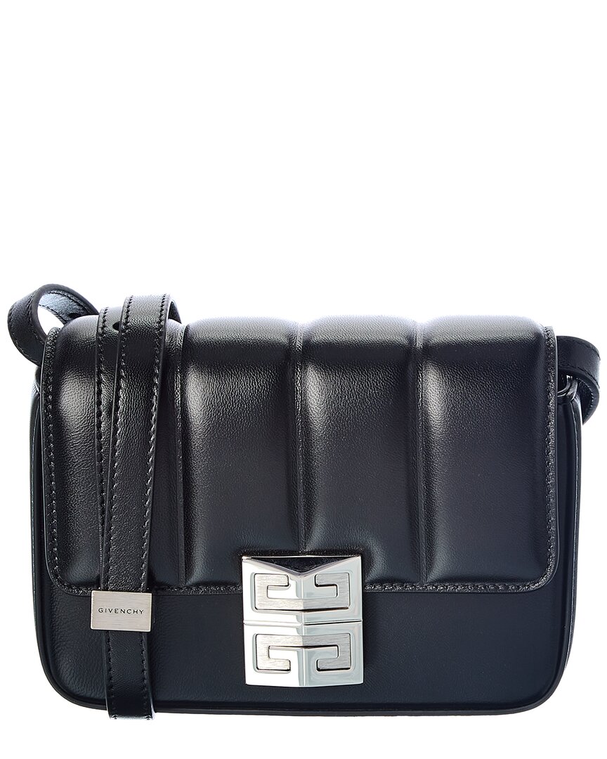Givenchy 4g Small Padded Leather Crossbody In Black