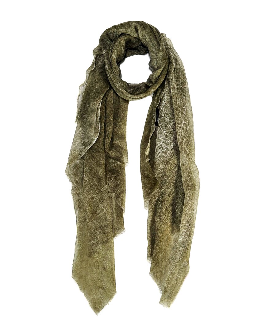Blue Pacific Lush Cashmere Scarf In Green