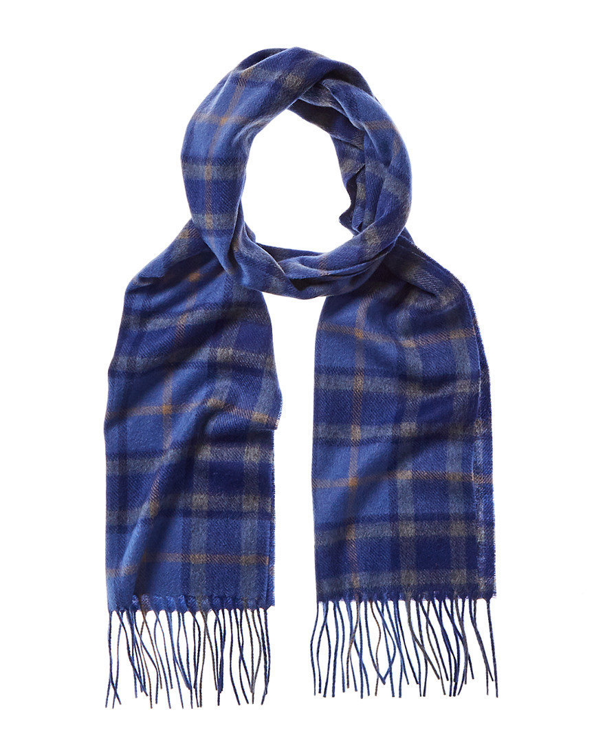 Image of Qi Cashmere Plaid Cashmere Scarf
