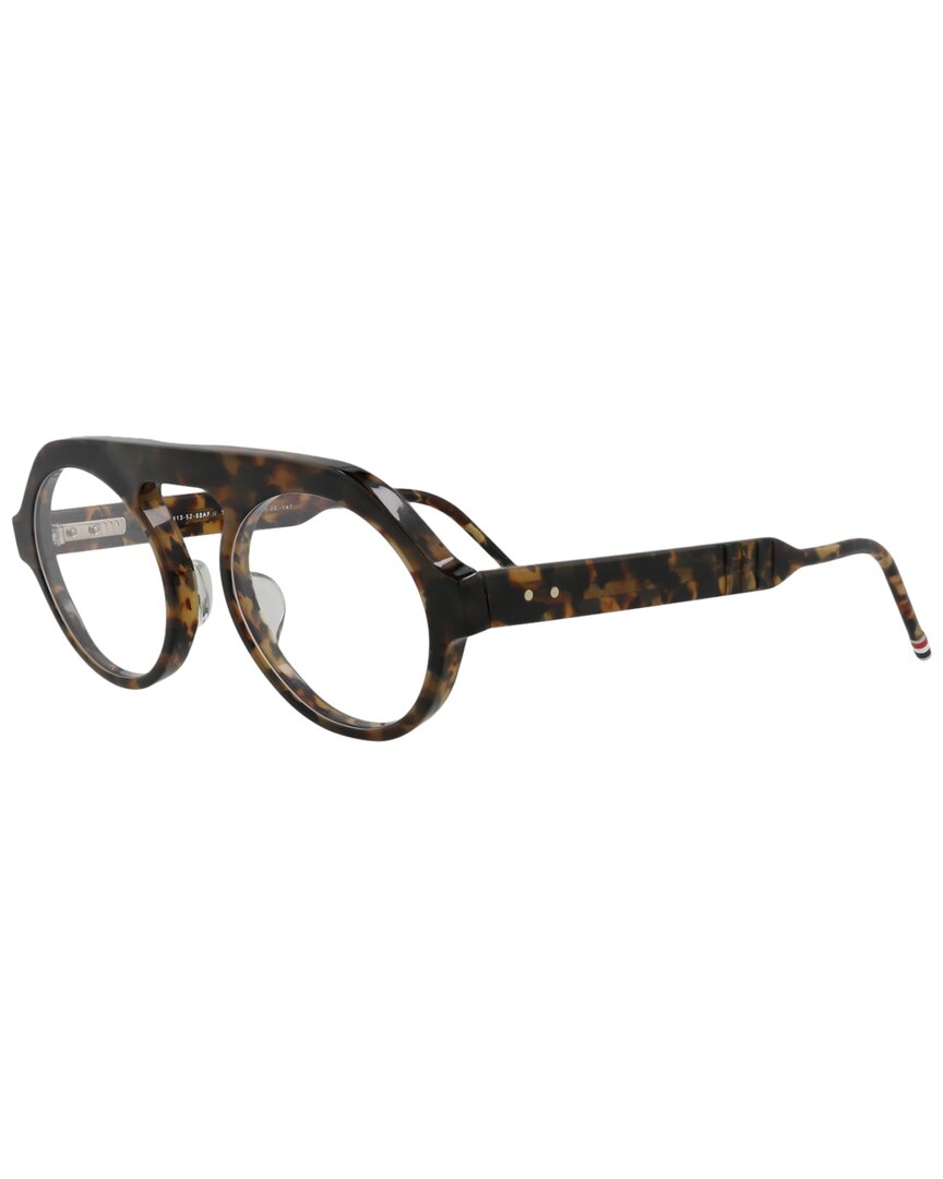 Thom Browne Unisex Tbx413 52mm Optical Frames In Brown
