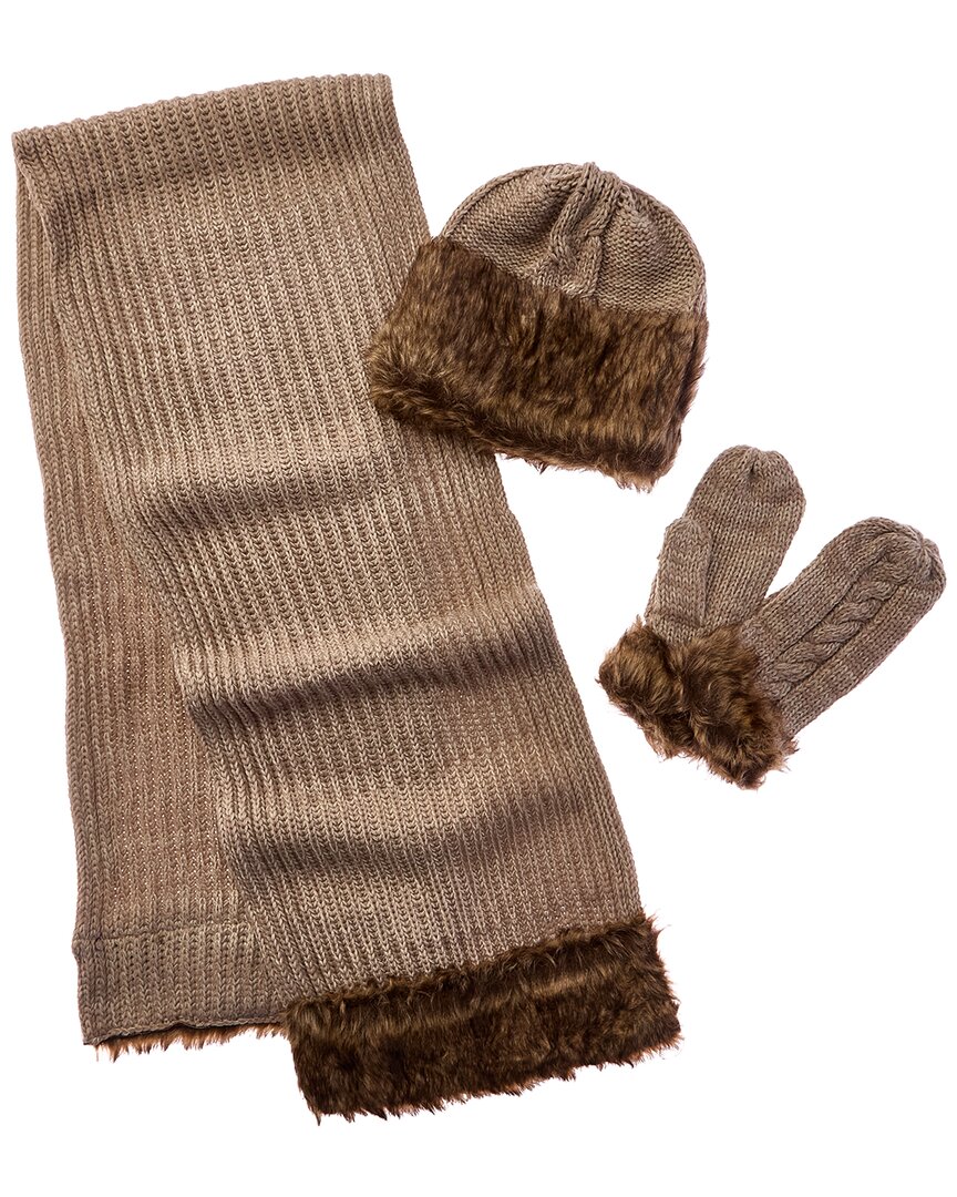 La Fiorentina Muffler Scarf In Brown