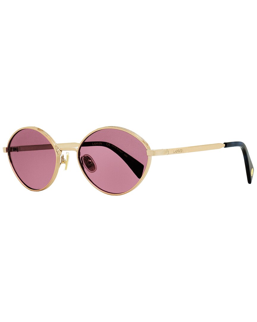 Shop Lanvin Women's Lnv116s 57mm Sunglasses In Gold