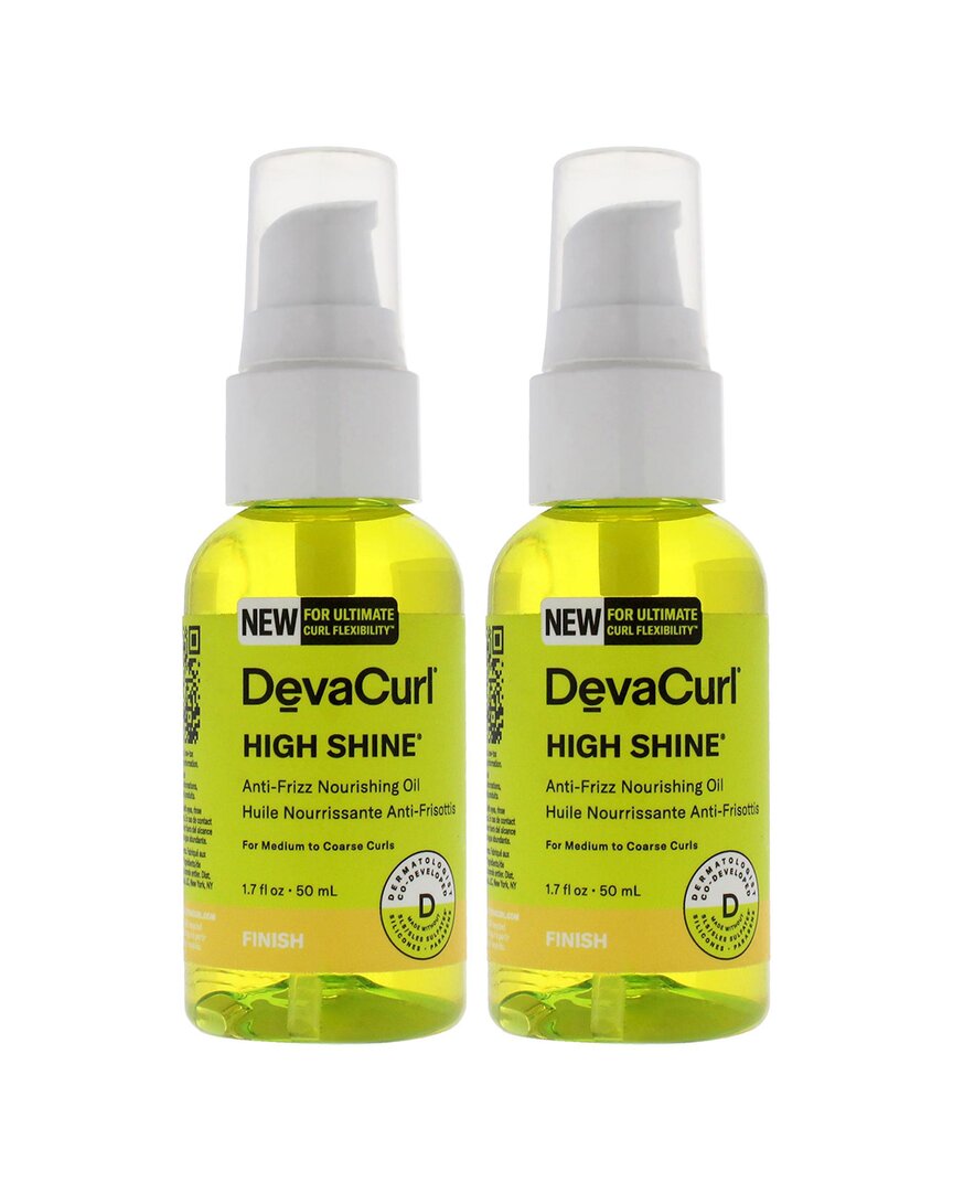 Devacurl Unisex 1.7oz High Shine Nourishing Anti-frizz Oil-np - Pack Of 2