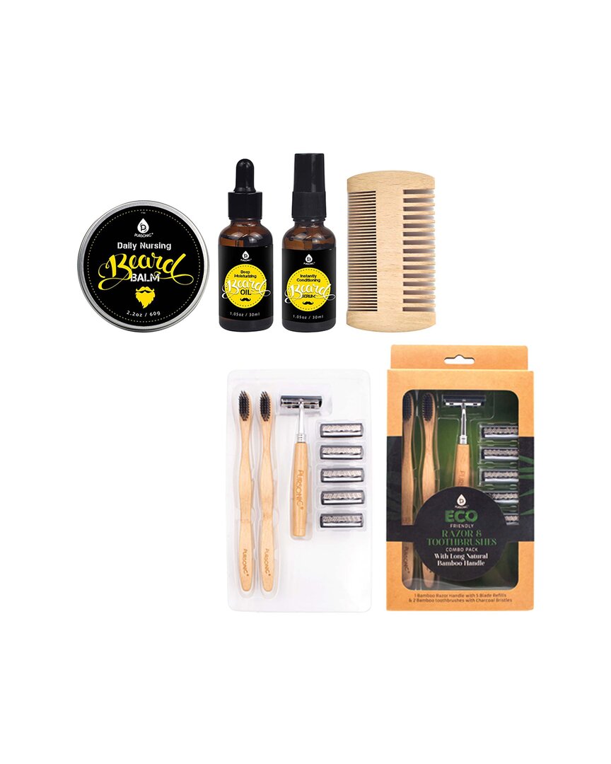 Pursonic Men's Beard Care Grooming Kit