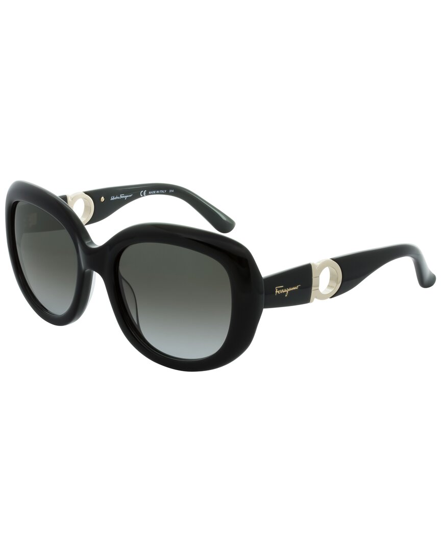 Shop Ferragamo Women's Sf727s 53mm Sunglasses In Black