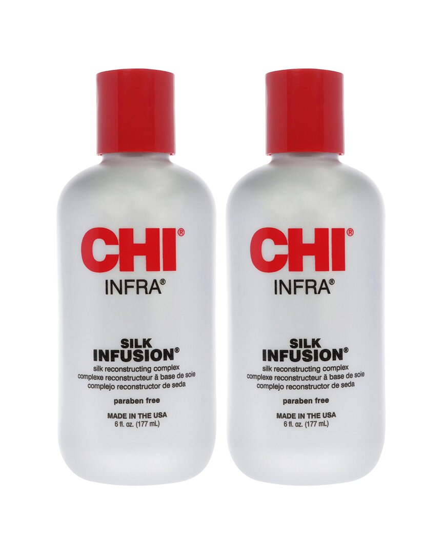 Chi Unisex 6oz Silk Infusion Reconstructing Complex - Pack Of 2 In White