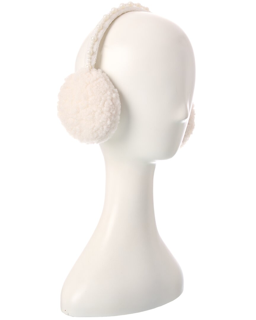 Surell Accessories Sherpa Teddy Earmuffs In White