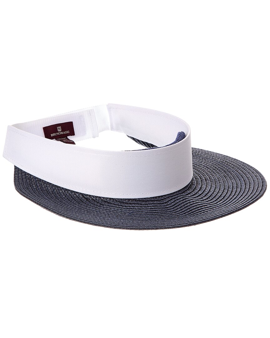 Bruno Magli Straw Visor In Multi