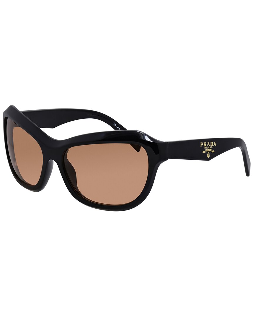 Prada Women's Black/Orange 62Mm Sunglasses