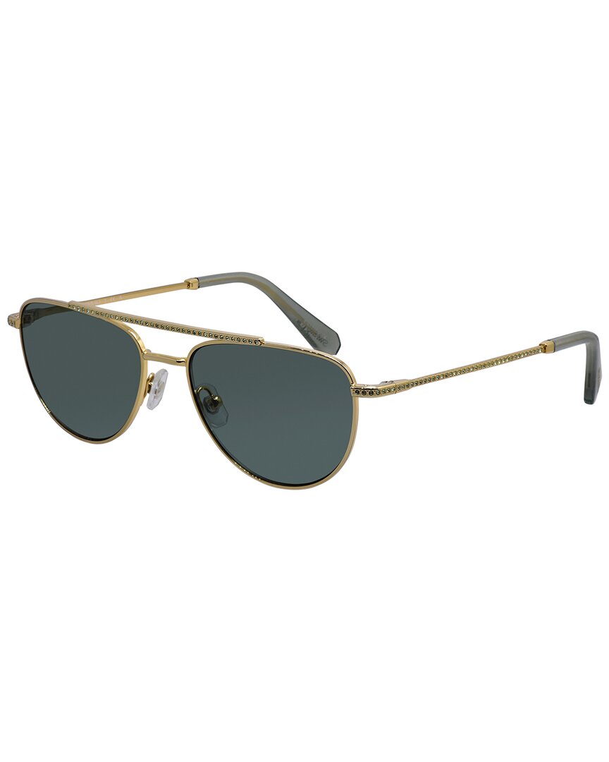 Swarovski Women's Gold/Light/Green Sk7007 53Mm Sunglasses