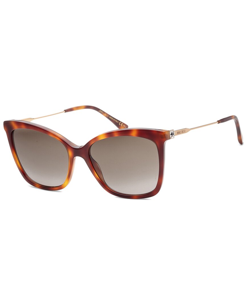 Shop Jimmy Choo Women's Macis 55mm Sunglasses In Brown