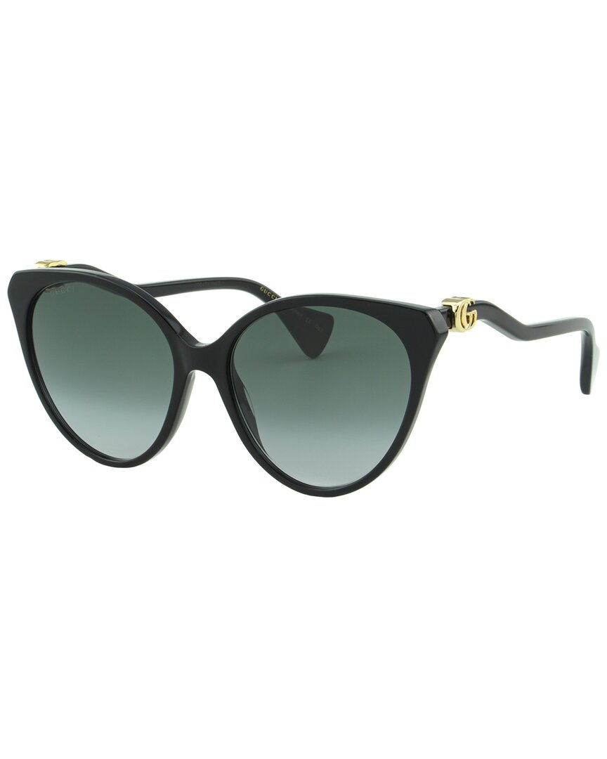 Gucci Women's Gg1011s 57mm Polarized Sunglasses In Black