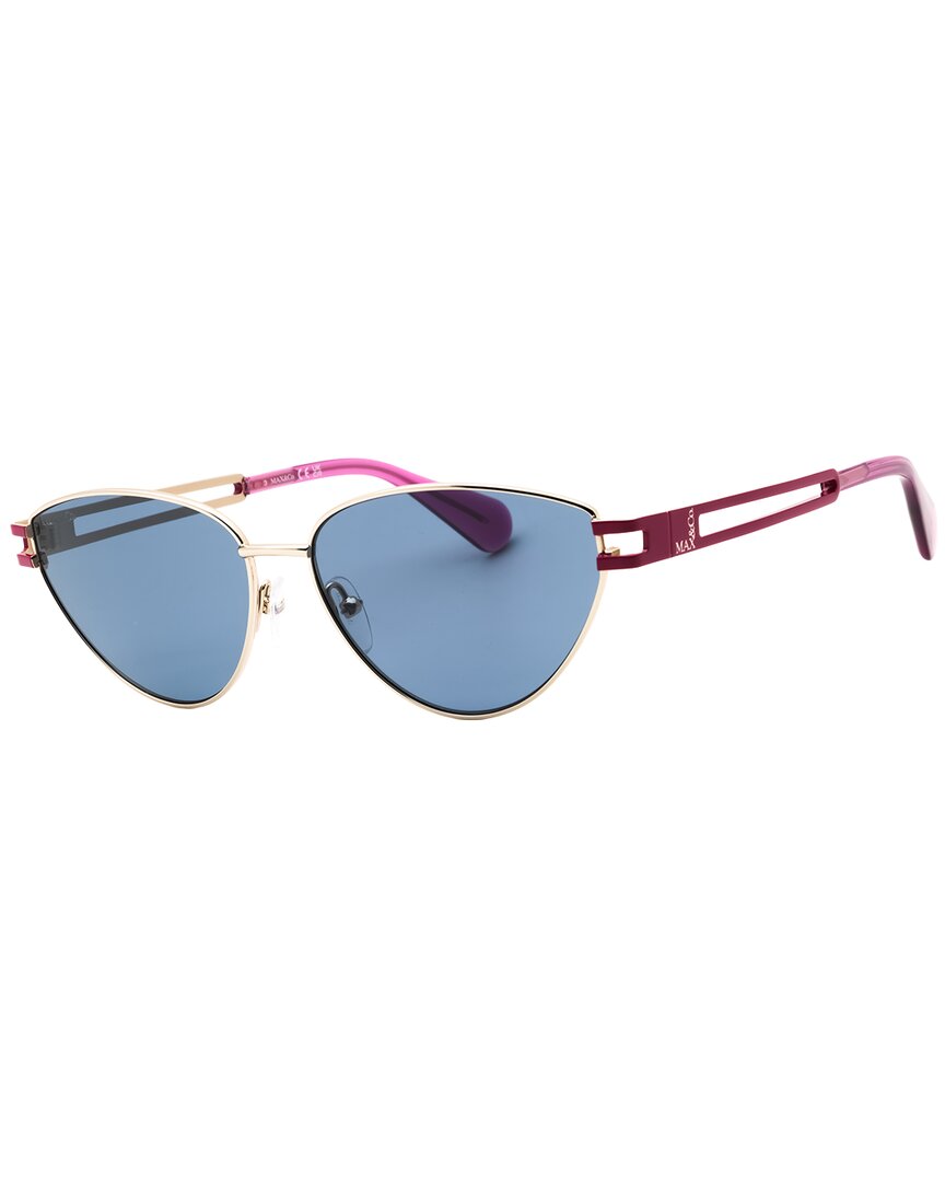 Max & Co By Maxmara Max & Co By Max Mara Women's Mo0089 56mm Sunglasses In Blue