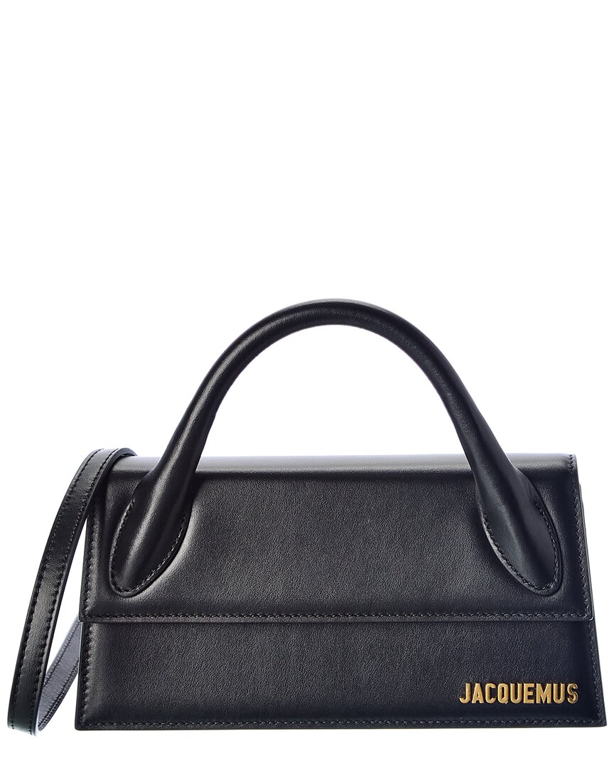 Shop Jacquemus Le Chiquito Leather Shoulder Bag In Black