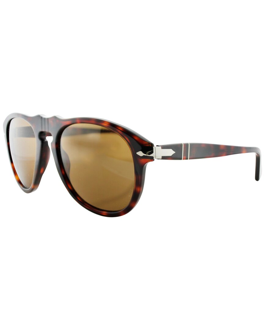 Shop Persol Unisex Po649 54mm Sunglasses In Brown