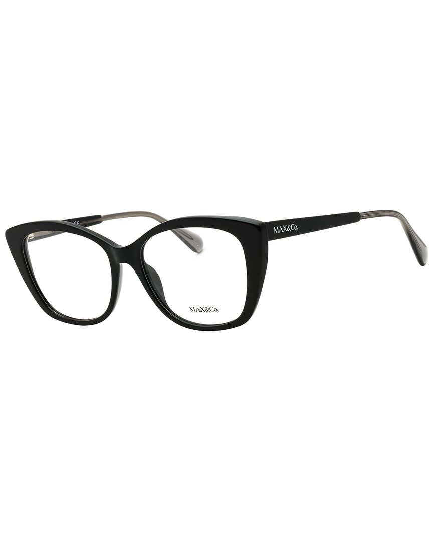 Max & Co By Maxmara Max & Co By Max Mara Women's Mo5016 54mm Optical Frames In Black