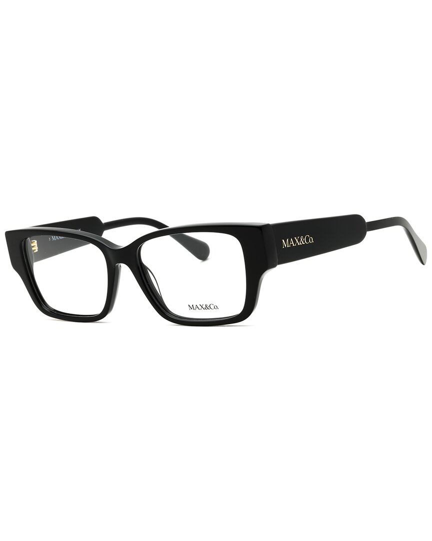 Max & Co By Maxmara Max & Co By Max Mara Women's Mo5095 52mm Optical Frames In Black