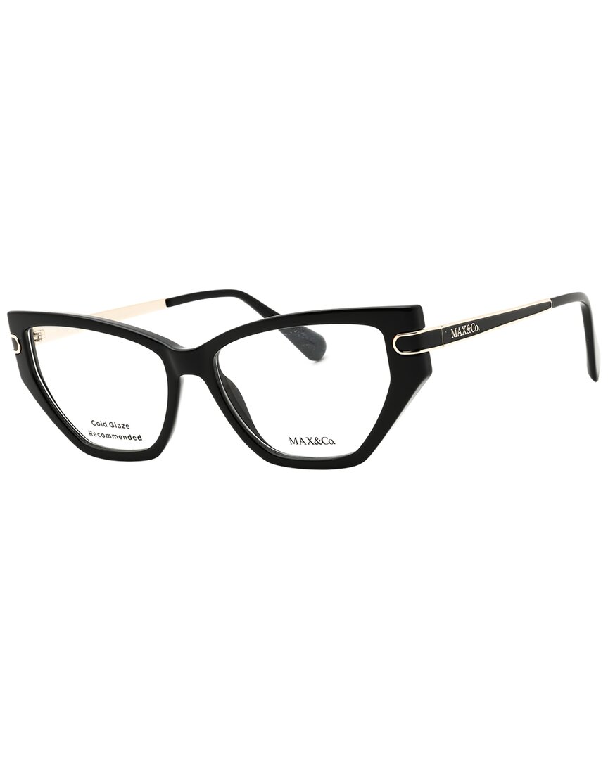 Max & Co By Maxmara Max & Co By Max Mara Women's Mo5170 54mm Optical Frames In Black
