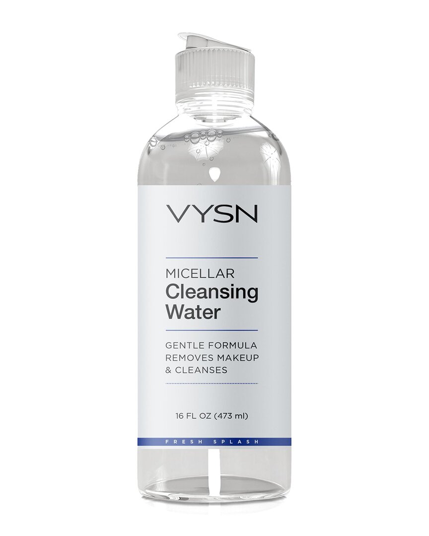 Vysn Unisex 16oz Micellar Cleansing Water - Gentle Formula Removes Makeup & Cleanses In White
