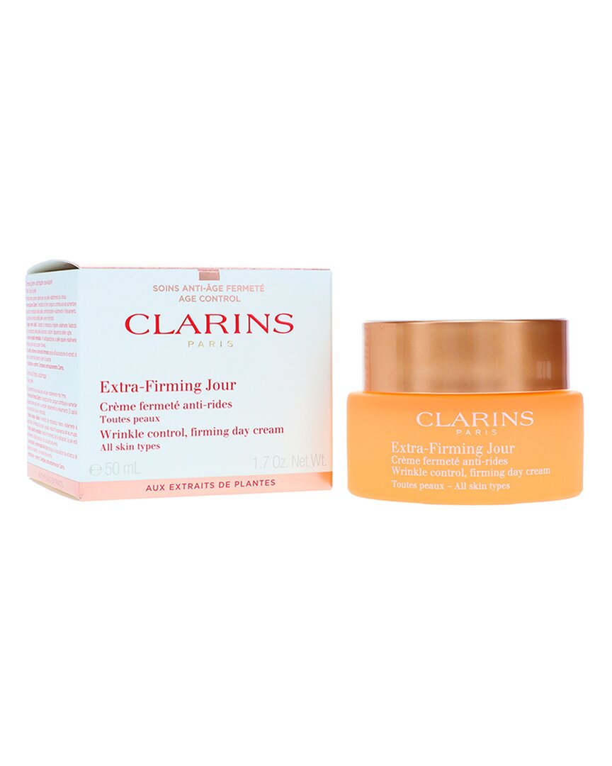 Clarins Extra Firming Day Cream All Skin Types 1.6oz In Yellow