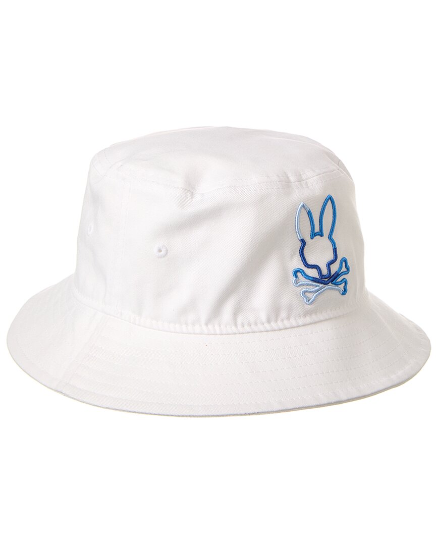 Psycho Bunny Calle Bucket Hat In White