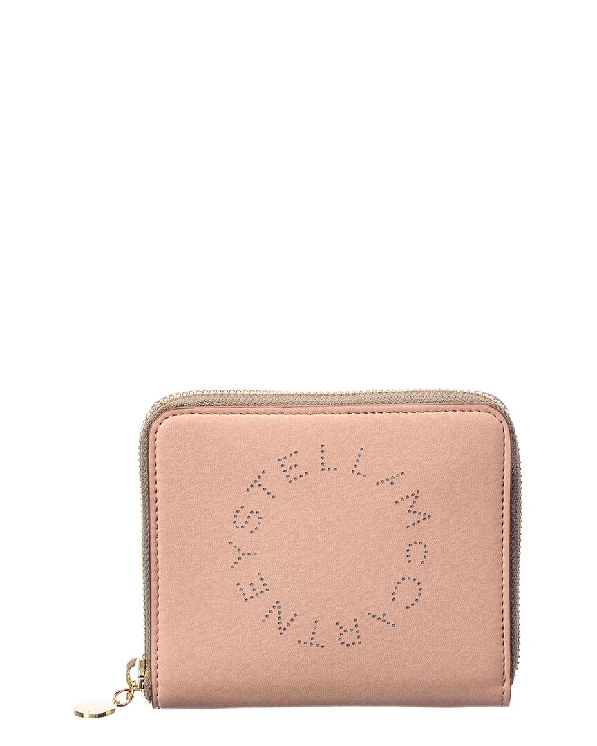 Stella Mccartney Stella Logo Small Zipped Wallet In Pink