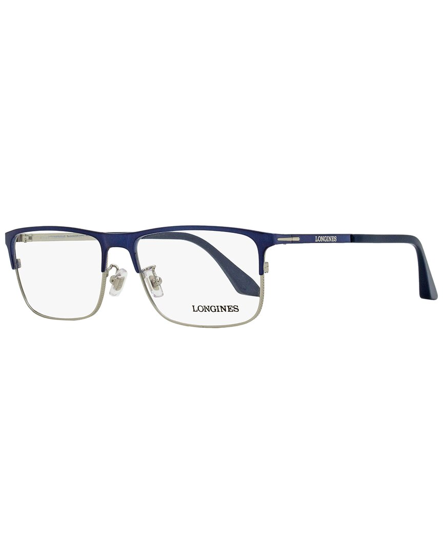 Longines Men' Spectacle Frame Lg5005-h 56090 Gbby2 In Blue