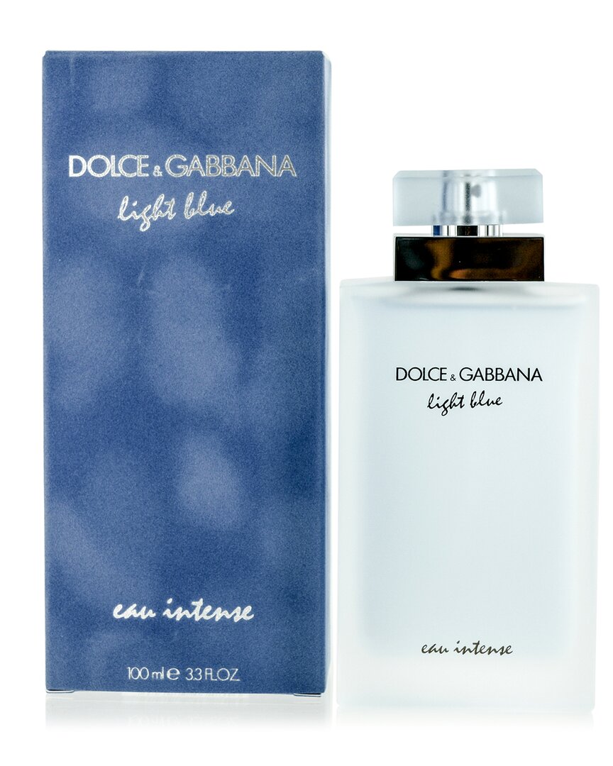 Dolce & Gabbana Women's 3.3oz Light Blue Eau Intense Edp Spray In White