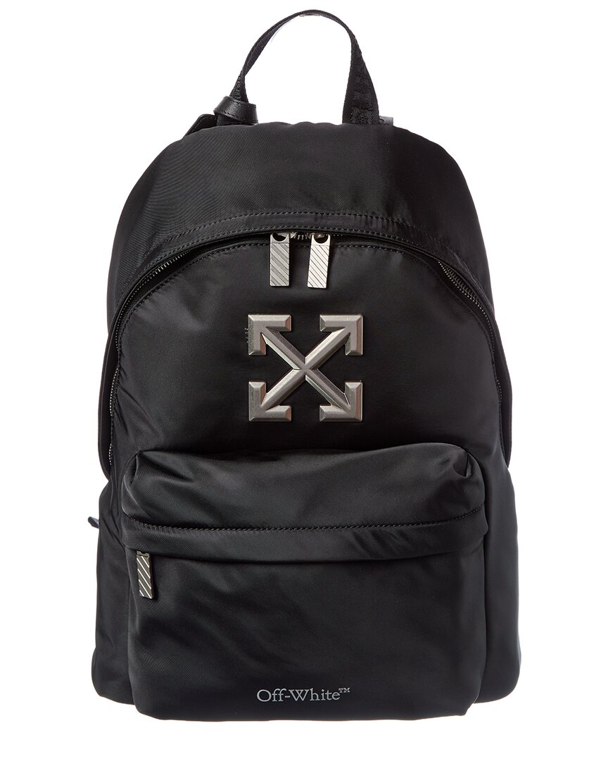 Off-white Classic Dome Nylon Backpack In Black