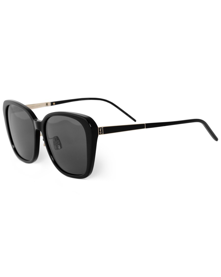 Saint Laurent Women's Sl78 58mm Sunglasses In Black