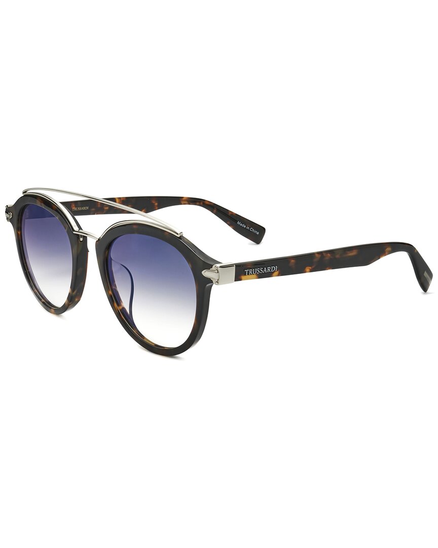 Trussardi Unisex Str339f 722b 52mm Sunglasses In Brown