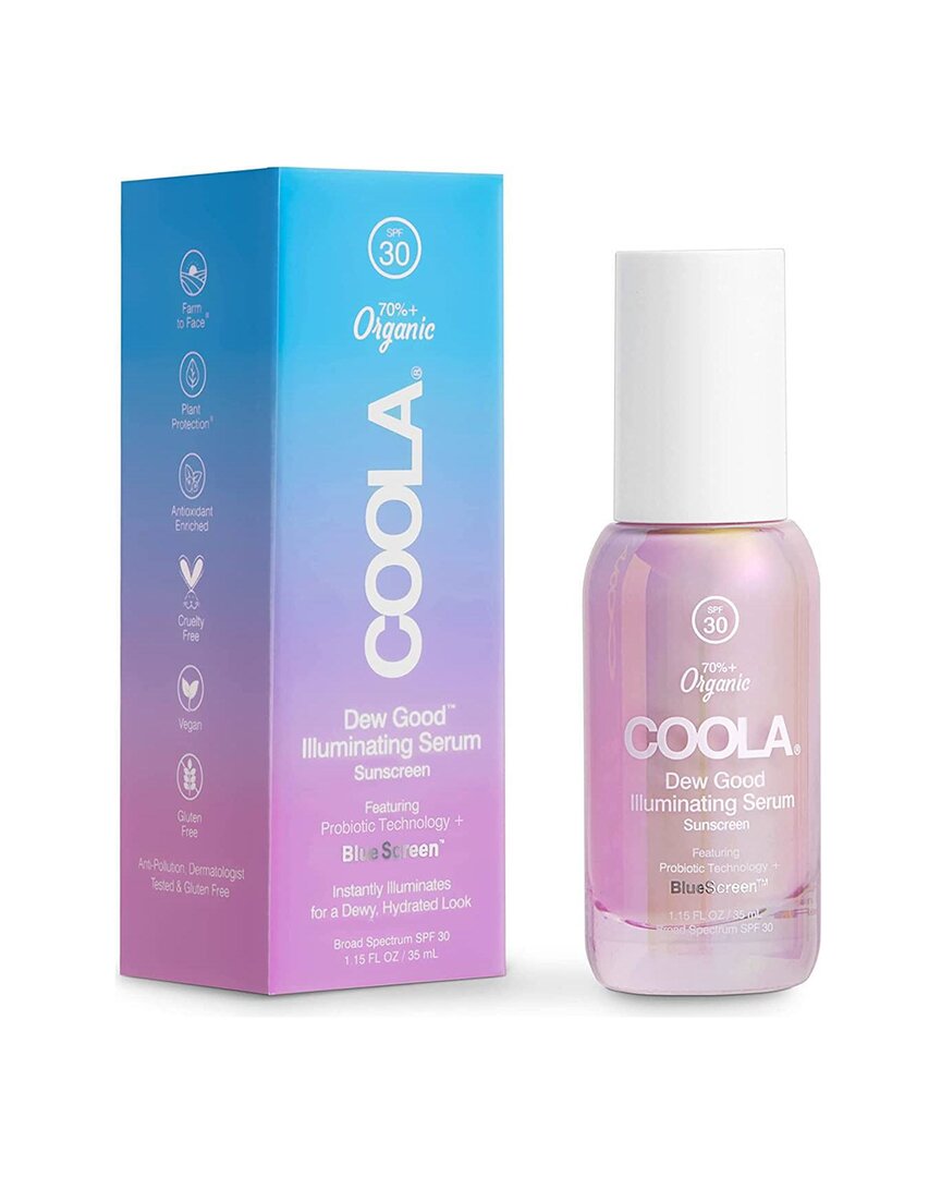 Coola 1.15oz Dew Good Illuminating Serum Probiotic Sunscreen Spf