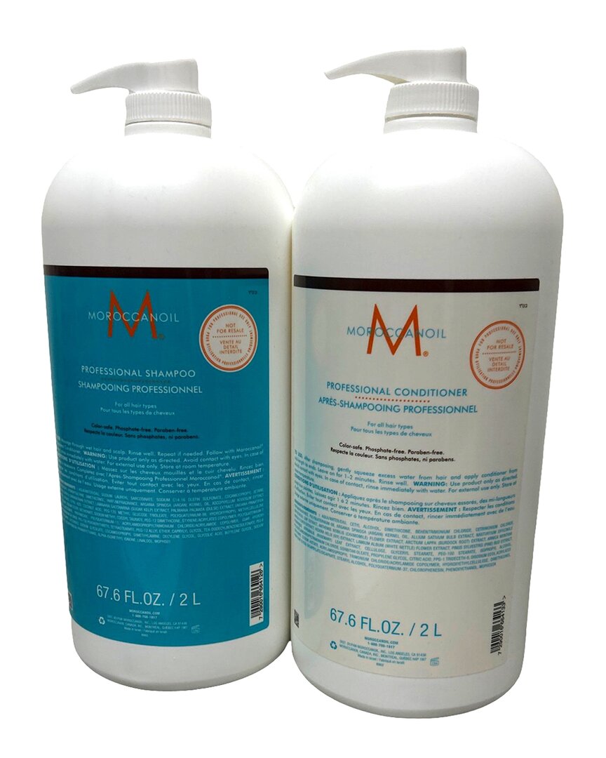 Moroccanoil Unisex 2 X 67.6oz Professional Shampoo & Conditioner Hydration Duo