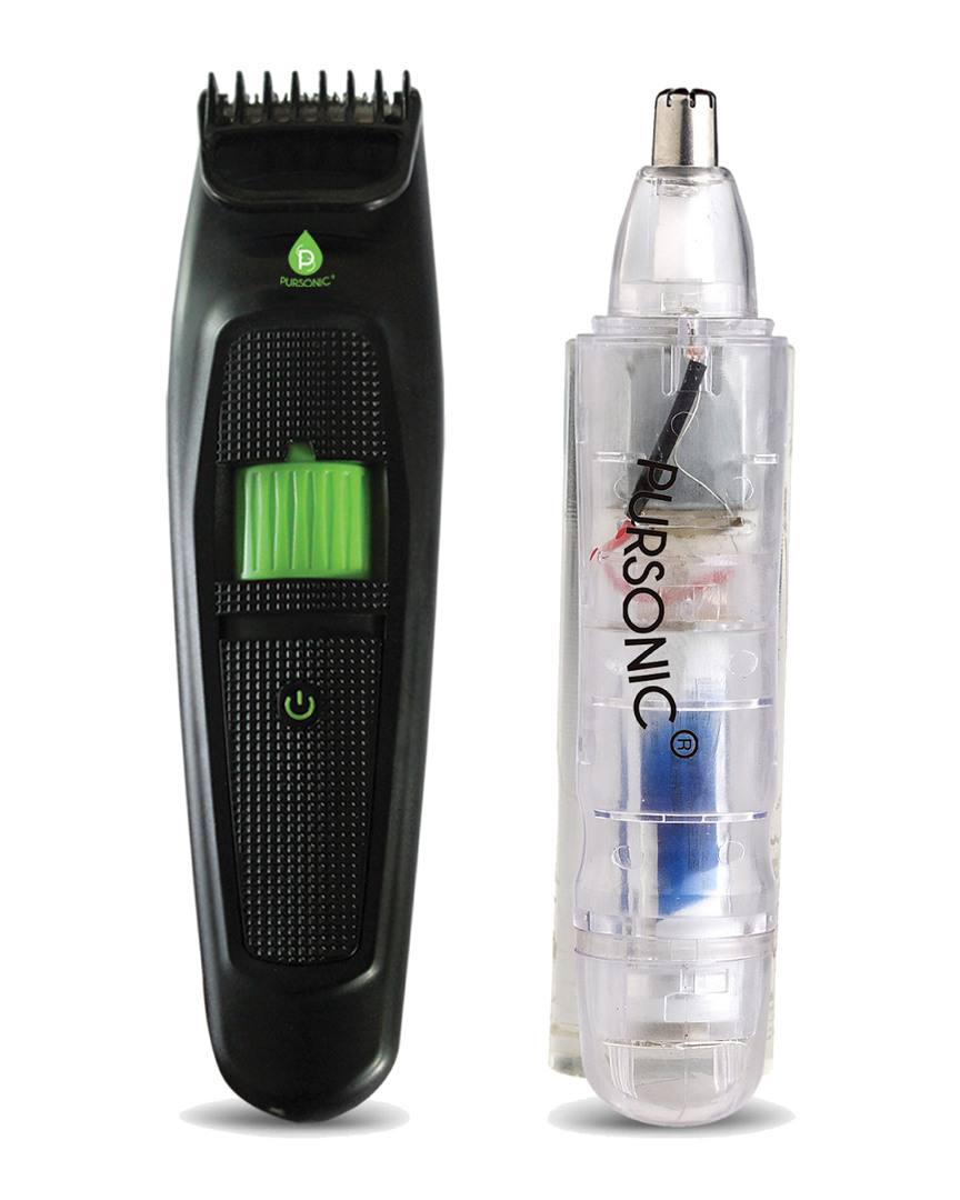 Pursonic Mustache & Body Trimmer With Nose & Ear Trimmer