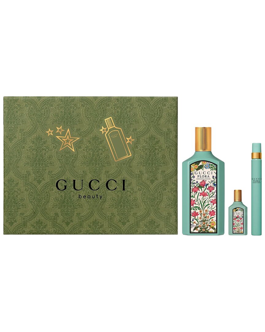 Gucci Ladies Flora Gorgeous Jasmine Gift Set Fragrances 3616304679124