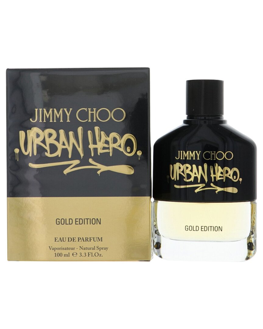 Jimmy Choo Men's 3.3oz Urban Hero Gold Edp In Transparent