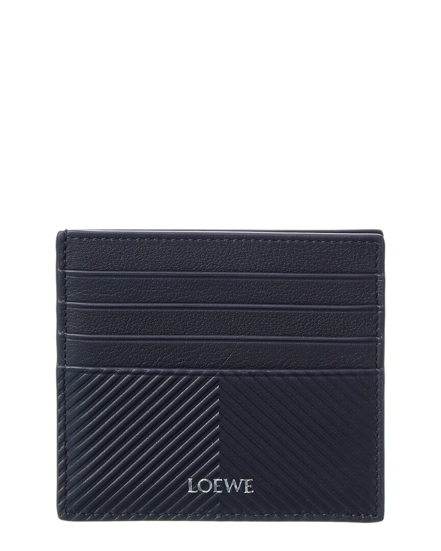 Loewe Leather Card Case In Blue