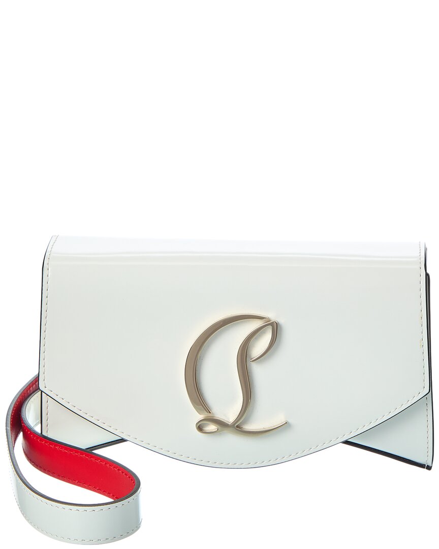 Christian Louboutin Loubi54 Small Leather Crossbody In White