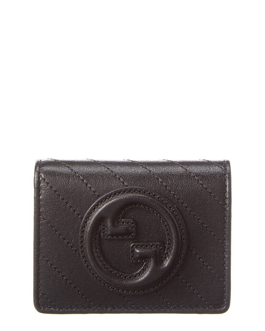 Gucci Blondie Leather Card Case In Black