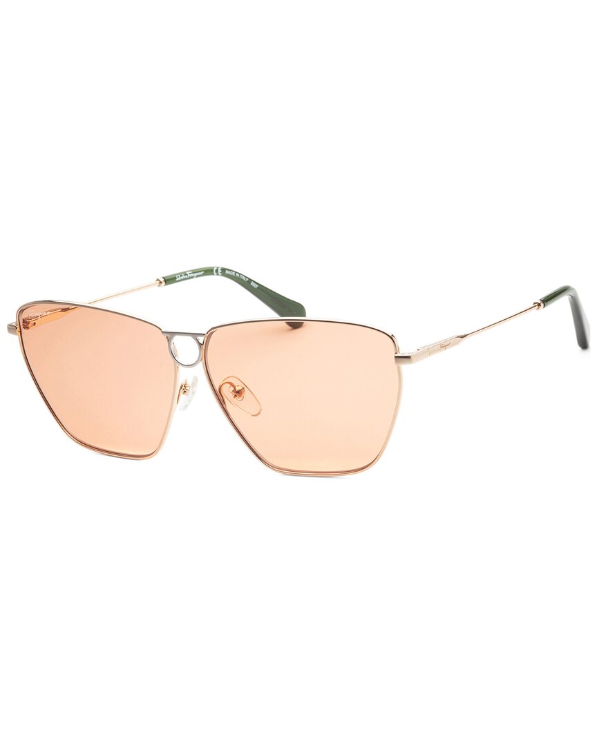 Ferragamo Women's Sf240s 63mm Sunglasses In Yellow