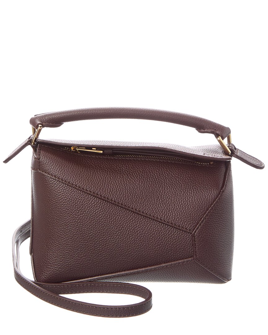 Loewe Puzzle Edge Mini Leather Shoulder Bag Women's Brown | eBay