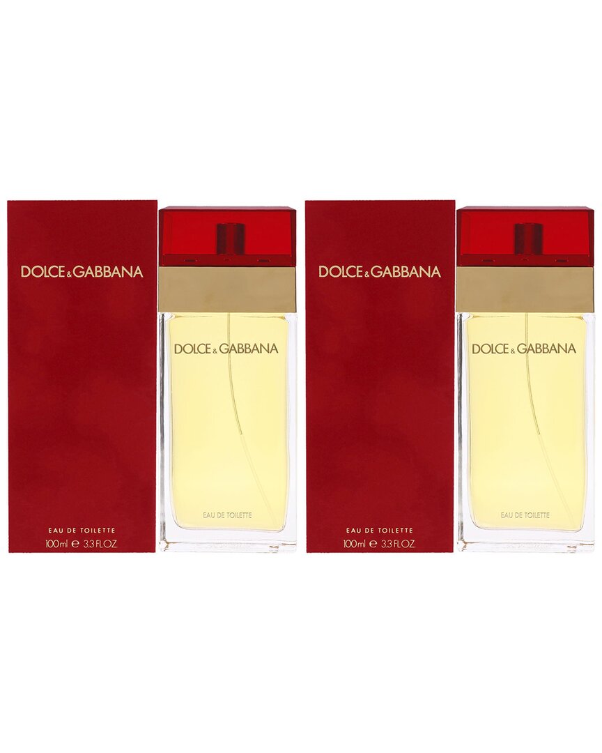 Dolce & Gabbana Women's 3.4oz Edt Spray Pack Of 2