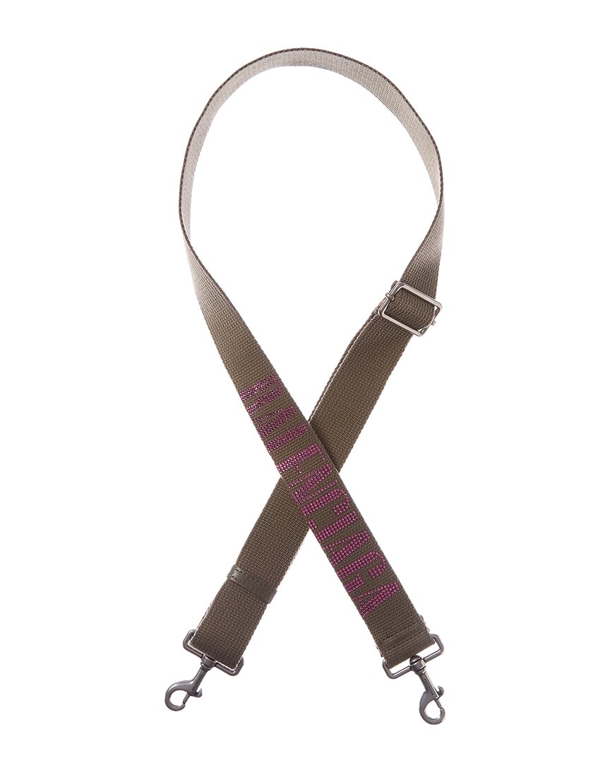 Balenciaga Webbing Shoulder Strap In Brown