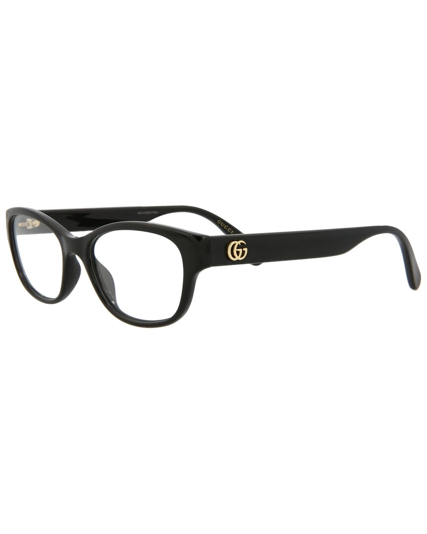 Shop Gucci Women's Gg0717o 140mm Optical Frames In Black