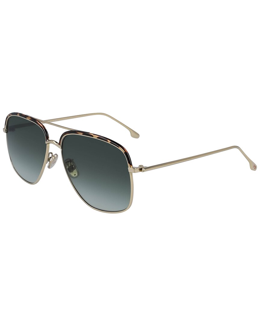 Victoria Beckham Women's Guilloche 57mm Sunglasses In Gold