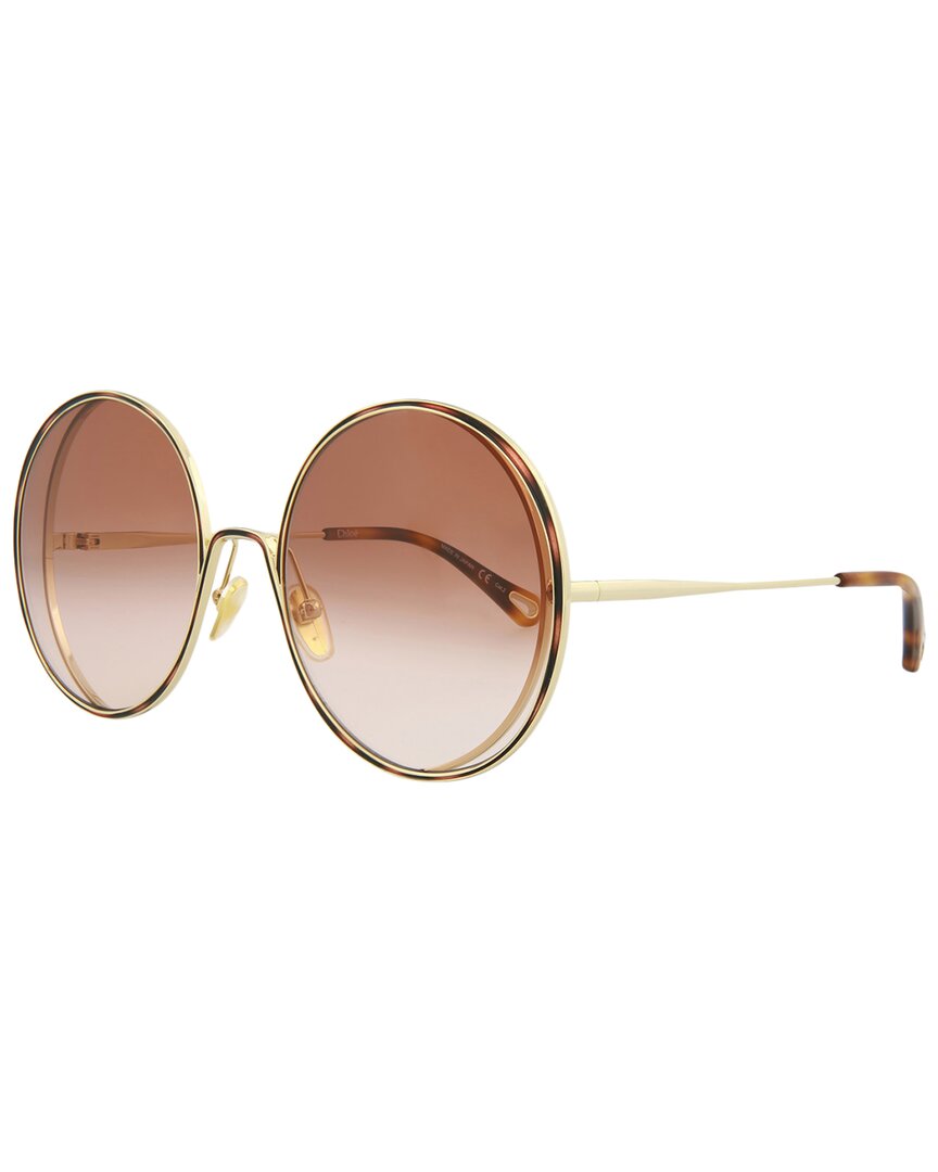 Chloé Women's Ch0037s 61mm Sunglasses In Gold