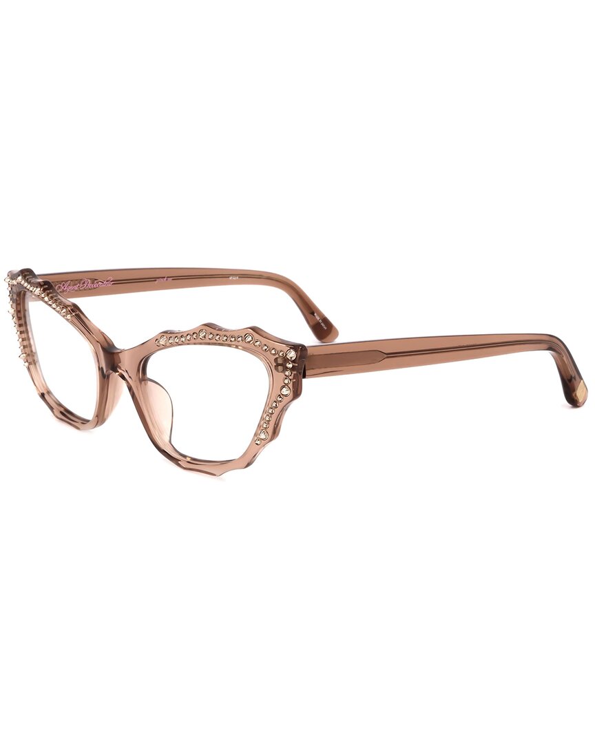 Linda Farrow Agent Provocateur By Women's Ap52 53mm Optical Frames In Brown